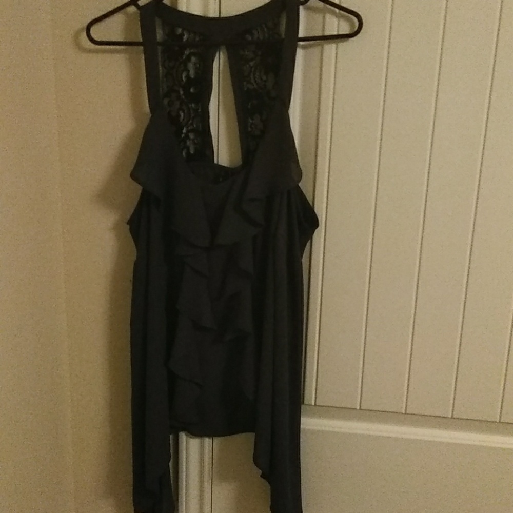 Maurice Grey Tank Blouse Size 1